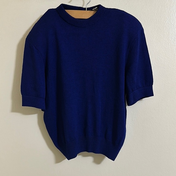 St. John by Marie Gray Short Sleeve Sweater Knit Top - Picture 1 of 7
